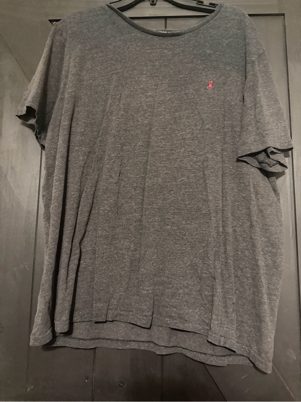 Polo by Ralph Lauren Charcoal Short-Sleeve Tee with Red Pony